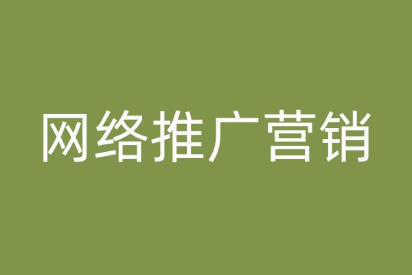 網(wǎng)絡(luò)推廣營銷