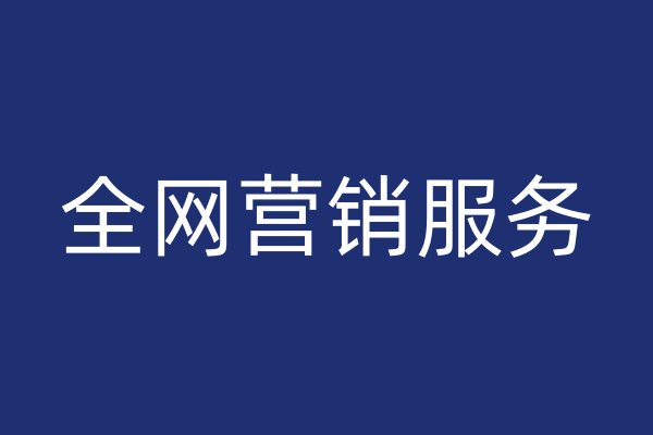 全網(wǎng)營(yíng)銷服務(wù)