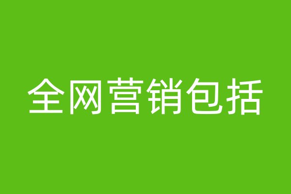 全網(wǎng)營銷包括