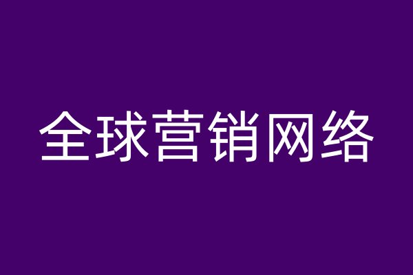 全球營(yíng)銷網(wǎng)絡(luò)