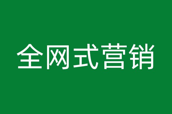 全網(wǎng)式營銷