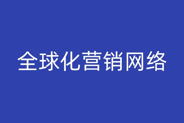 全球化營銷網(wǎng)絡(luò)
