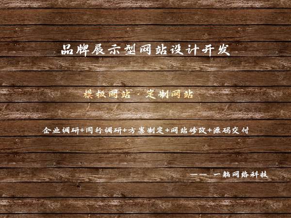 品牌展示型網(wǎng)站設(shè)計開發(fā)