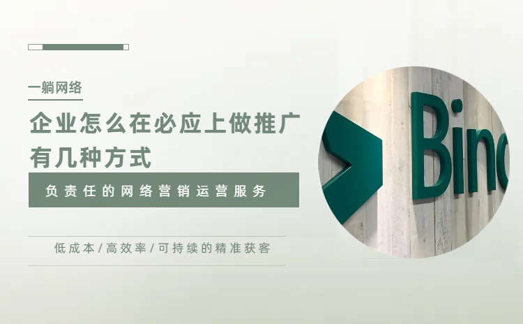 企業(yè)怎么在必應(yīng)上做推廣，有幾種方式