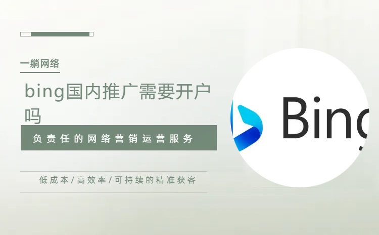 bing國內(nèi)推廣需要開戶嗎